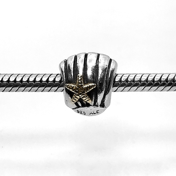 Pandora Sea Shell Starfish Charm - Picture 1 of 3
